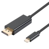 INF Kabel adaptéru USB-C na Displayport (DP) 1,8 m černý