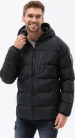 Ombre Clothing Winterjacke für Männer Fayet schwarz S