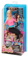 MATTEL DHL82 Panenka Barbie Made to Move s růžovým vrškem