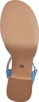 s.Oliver Damen Sandalette Plateau Blockabsatz 5-28319-42, Größe:37 EU, Farbe:Blau