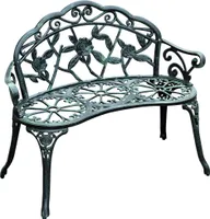Zahradní lavice 01-0794, zahradní nábytek, 2 místná, kovová, 100 x 54 x 78 cm
