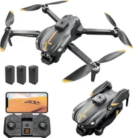 Dron s 1080P HD kamerou, skládací kvadrokoptéra pro dospělé se 3 modulárními bateriemi, udržováním výšky a vyhýbáním se překážkám