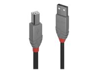 Lindy USB 2.0 Kabel Typ A/B Anthra Line M/M 0.2m