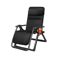 TWSOUL Loungesessel multifunktionaler Loungesessel Mit Wattepad und Untersetzer ,Schwarz