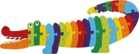 ABC-Puzzle Krokodíl