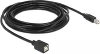 Delock USB-B samec - USB-B samice kabel, 5 m, USB2.0