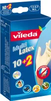 12 vileda Einmalhandschuhe Multi Latex weiß Größe M/L