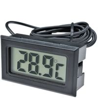 Mini Digital LCD Thermometer Raumthermometer Tester Temperatur Monitor Messgeraet Externem Fühler Kabel Sensor Kühlschrank Gefrierschrank Sonde Retoo