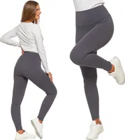 Moraj dámske fitness legíny s vysokým pásom Elastan 3800-001, grafitová, L