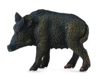 wildtiere Indischer Tapir junior 9 cm Gummi schwarz/weiss 