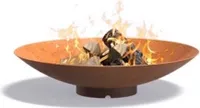Adezz HALO Feuerschale Cortenstahl Ø 80 cm rund Rost Feuerstelle für Garten und Terrasse