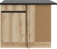 Optifit Eckunterschrank Kaya290 BxTxH 100 x 60 x 88 cm wildeiche strukturiert matt zerlegt Anschlag reversibel KLKA UE106-0+
