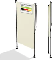 Juskys Senkrechtmarkise Barbados 100x310 cm - Sonnenschutz, Sichtschutz, ausziehbar - Beige