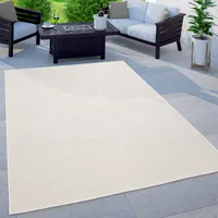 In- & Outdoor Teppich Flachgewebe einfarbig modern wetterfest für Terrasse Küche    Grösse 140x200 cm