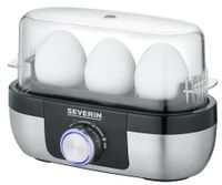 SEVERIN Eierkocher EK 3163 für 3 Eier Edelstahl / schwarz