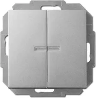 Unterputz Serienschalter Belechtet Lichtschalter 10A silber Premium serie SENTIA