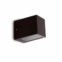 Wandleuchte LACRE E27 15W IP54 Aluminium dunkelgrau L:16cm H:12cm dimmbar