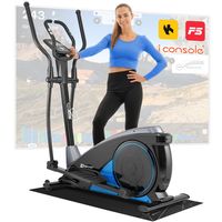 Hop-Sport Crosstrainer HS-060C Ergometer Elliptical Heimtrainer Smartphone Steuerung blau