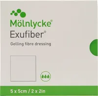 Exufiber 5x5 cm Gel-Faserverband 10 St