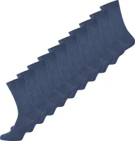 NUR DER Socken  uni mehr-pack Baumwolle Business jeansmel. 43-46