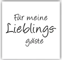 5 x 20 Servietten Für meine Lieblingsgäste 33 x 33 cm