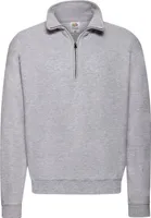 Fruit of the Loom - "Classic" Sweatshirt mit kurzem Reißverschluss für Herren RW9914 (L) (Grau meliert)
