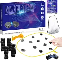 30 Stück Magnet Spiel, Magnetisches Schachspiel, Tisch-Magnetspiel, Tragbares Schachbrett Magnetisch