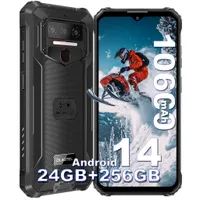OUKITEL WP23 Plus Outdoor Handy (2025) 24GB+256GB 10600mAh 6.52 Zoll Android 14 Outdoor Smartphone Ohne Vertrag 4G baustellenhandy NFC IP68, Schwarz