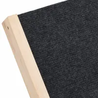 vidaXL Hunderampe Grau 70x35 cm Massivholz Tanne