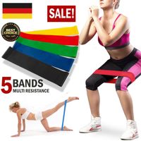 Fitnessband Widerstandsband Gymnastikband Fitnessbänder Set für Physiotherapie Pilates Yoga Gymnastik