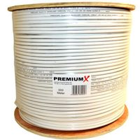 PremiumX 500m BASIC Koaxialkabel 135dB 4-fach CCS SAT Kabel Antennenkabel