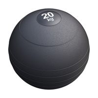 GORILLA SPORTS® Medizinball - 20kg Gewichte, mit Griffiger Oberfläche, Rutschfest, Schwarz - Gewichtsball, Fitnessball, Slamball, Trainingsball