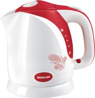 SENCOR SWK 1504RD Rychlovarná konvice, objem 1,5 l, filtr pro zachycení nečistot a usazenin, otočná základna o 360°, oboustranný vodoznak, trojnásobné bezpečnostní jištění