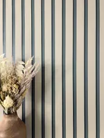 NEWROOM Tapete Beige Vliestapete Paneele - Holzwandpaneele Skandinavisch Taupe  Lamelle  Wandpaneele Modern Holzpaneele