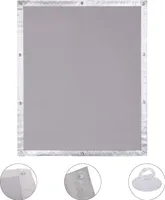 EUGAD Thermo Rollo Verdunkelungsrollo Sonnenschutzohne Bohren, Grau, 96x115 cm