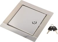 KOTARBAU® Prístupový panel 15x15cm s kľúčom Strieborná nerezová oceľ pre prístupové šachty