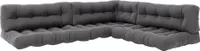 Vicco Palettenkissen Set Flocken, 7 Teile, Grau