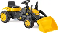 Trettraktor mit Schaufel, Kinder Traktor ab 3 Jahre, Traktor zum draufsitzen
