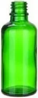 Glasflasche ohne Verschluss grün, 50 ml, 1 Stk