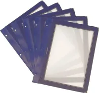 Securit Vložky k jídelním lístkům WOOD A4, modrá (5 ks)