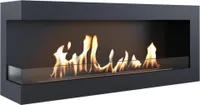 Wandkamin Bioethanol DELTA 1200 links mit Verglasung