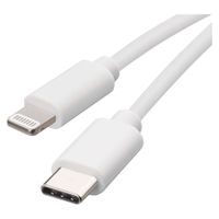 EMOS Nabíjací a dátový kábel USB-C 2.0 / Lightning MFi, 1 m, biely, SM7015W