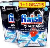 Finish Powerball Quantum Ultimate Spülmaschinentabs Duopack, 2x 40 Tabs