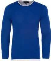 Brandneu Schicker Strickpullover CARISMA CRM7479 Royalblau 2 in 1 Optik L