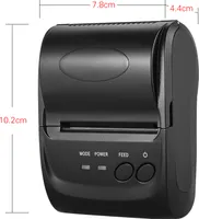 POS-5802DD Mini přenosná bezdrátová USB termální tiskárna účtenek Tisk vstupenek POS pro iOS Android Windows