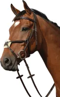 Collegiate - Uzdečka pro koně "Syntovia+" WB1424 (teplokrevník) (hnědá)