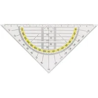 Alco Geometrie-Dreieck Kunststoff 16 cm transparent
