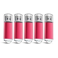 5x 8GB USB 2.0 Stick Flash USB Drive Kompakt USB Flashdrive Speicherstick Memorystick Farbe: Rot