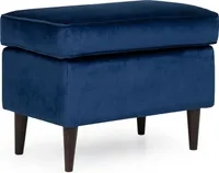 Gepolsterte Fußbank ALENKA 1 – Blau