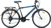 26"Zoll Fahrrad Herrenfahrrad Jungen Fahrrad  City Bike 21 Gang Shimano Schwarz Blau -46